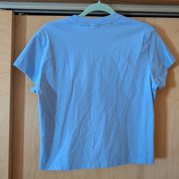 Adidas Cropped Light Blue Tee - Picture 4 of 4